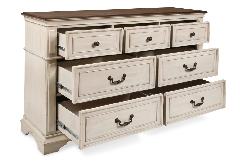 New Classic Furniture ANASTASIA DRESSER - ANT. WHITE