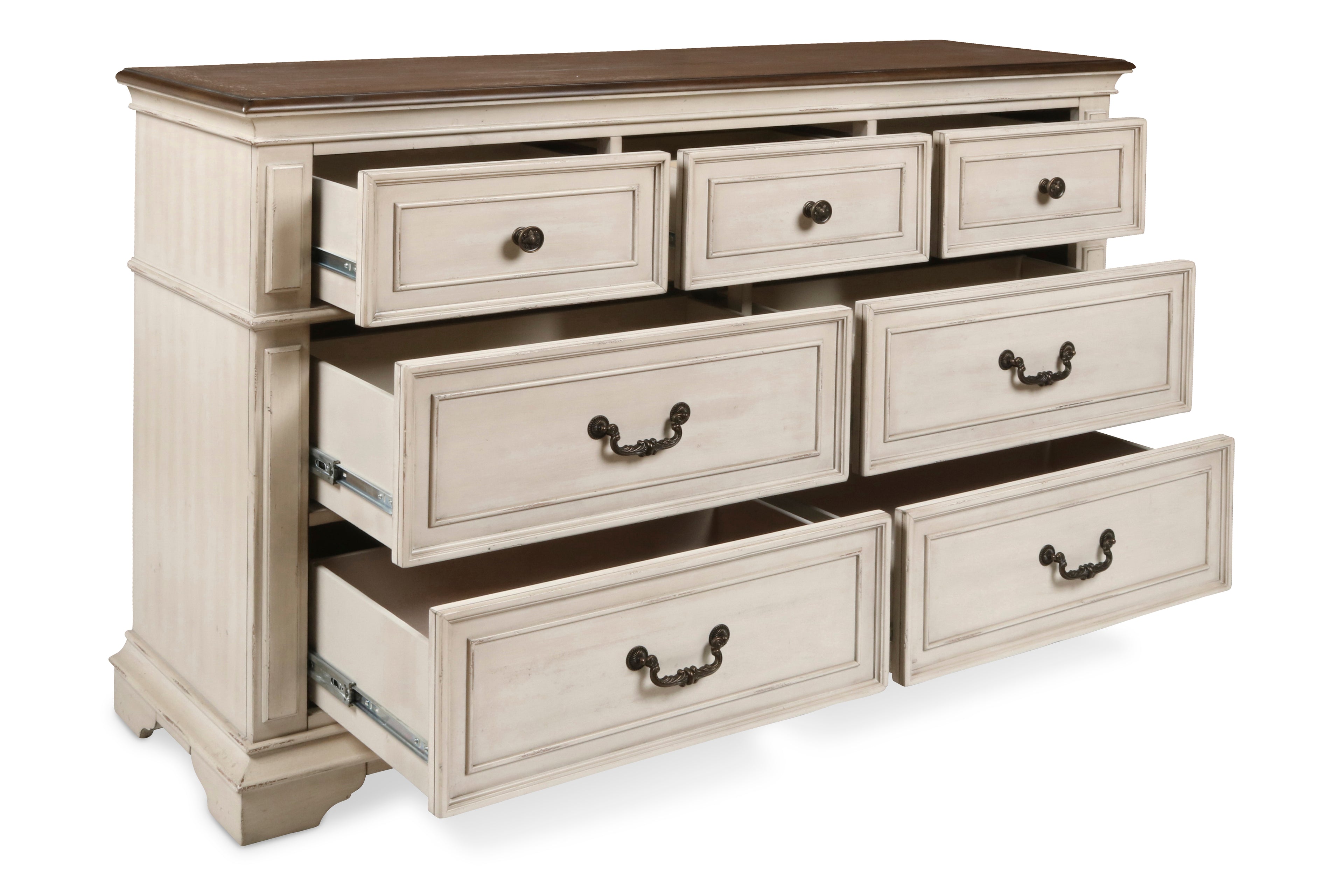 New Classic Furniture ANASTASIA DRESSER - ANT. WHITE