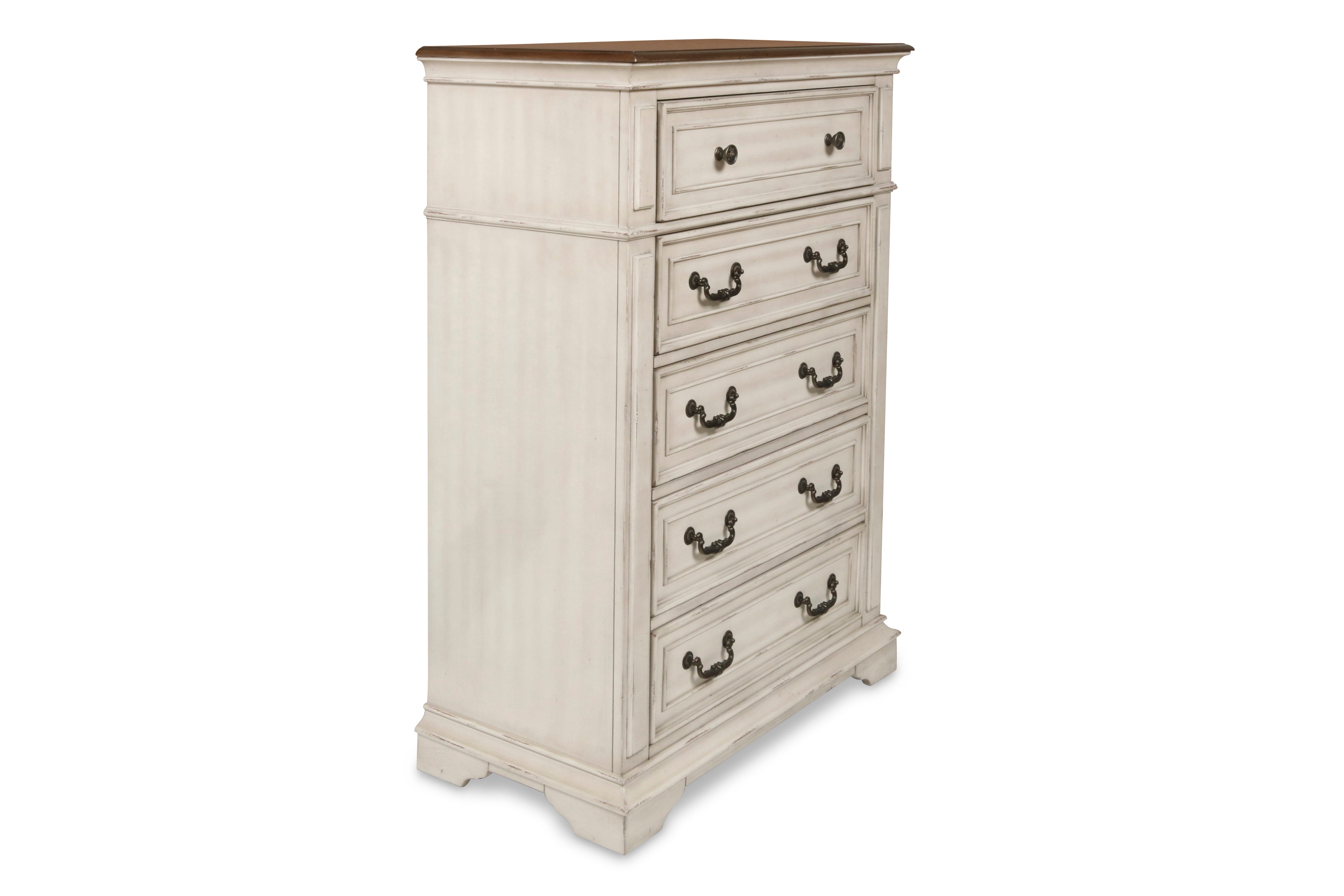 New Classic Furneture ANASTASIA CHEST - ANT. WHITE