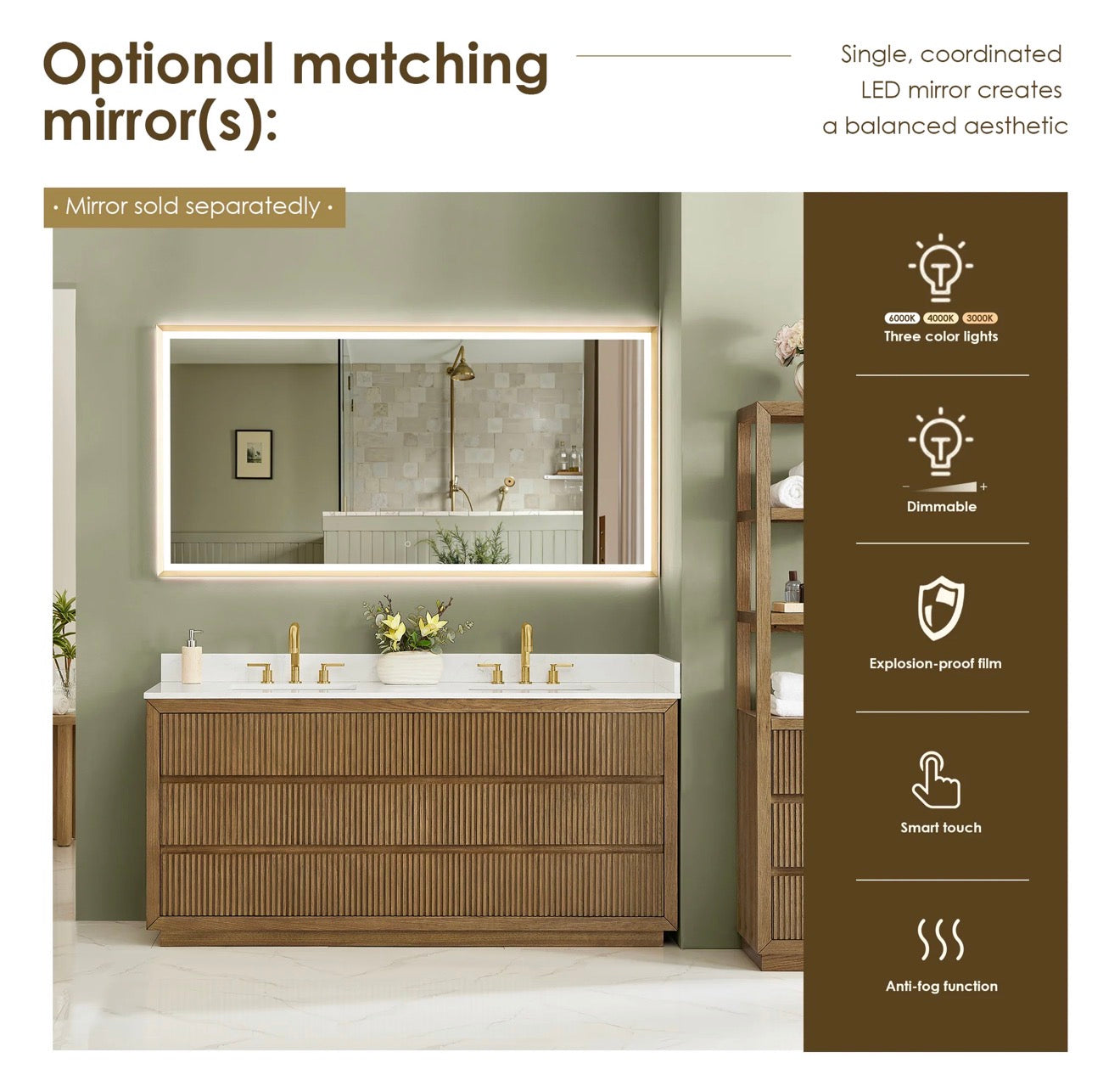 Altair Navan 30"/36"/48"/60"/72" single/double vanity with top