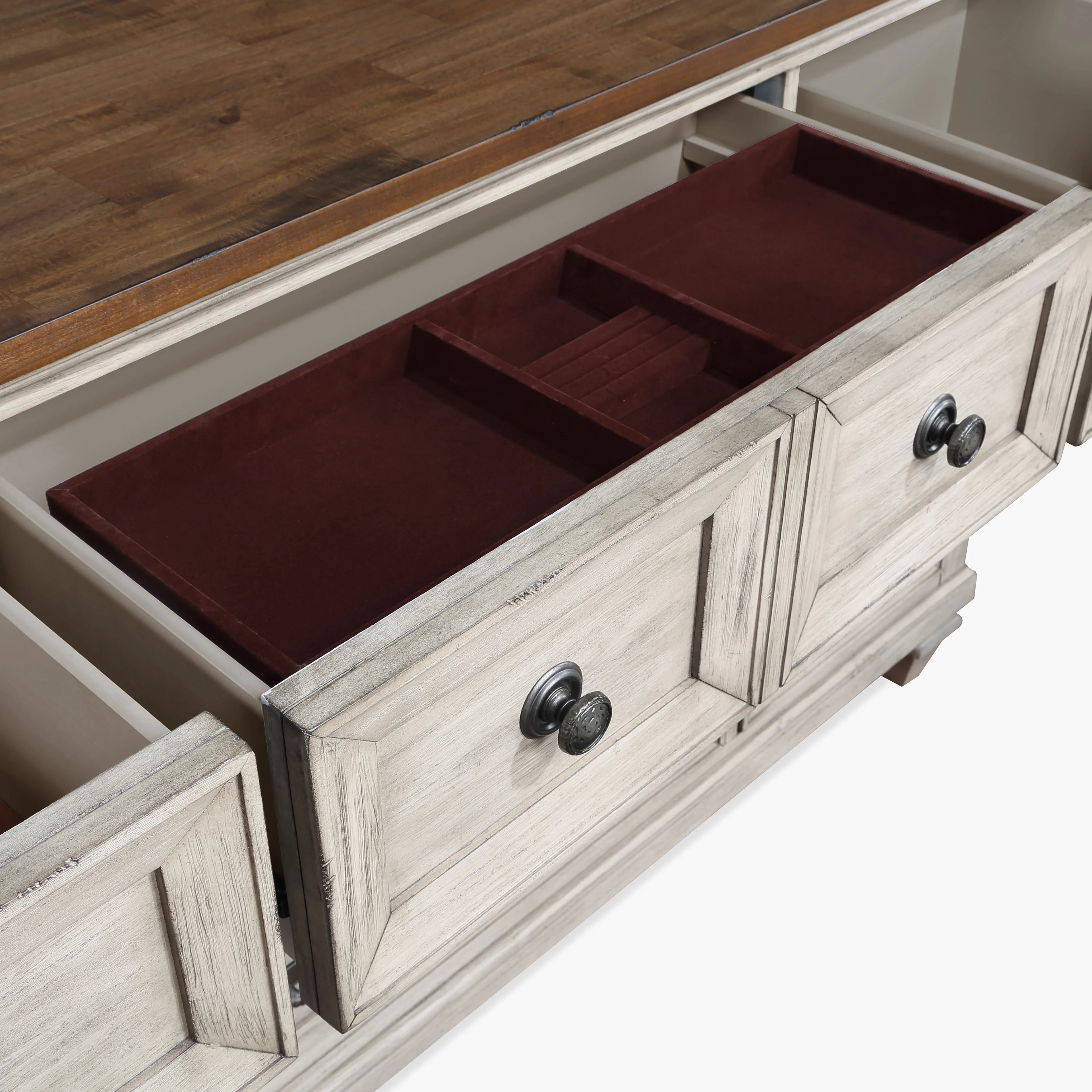 New Classic Furniture MARIANA DRESSER -VINTAGE CREME