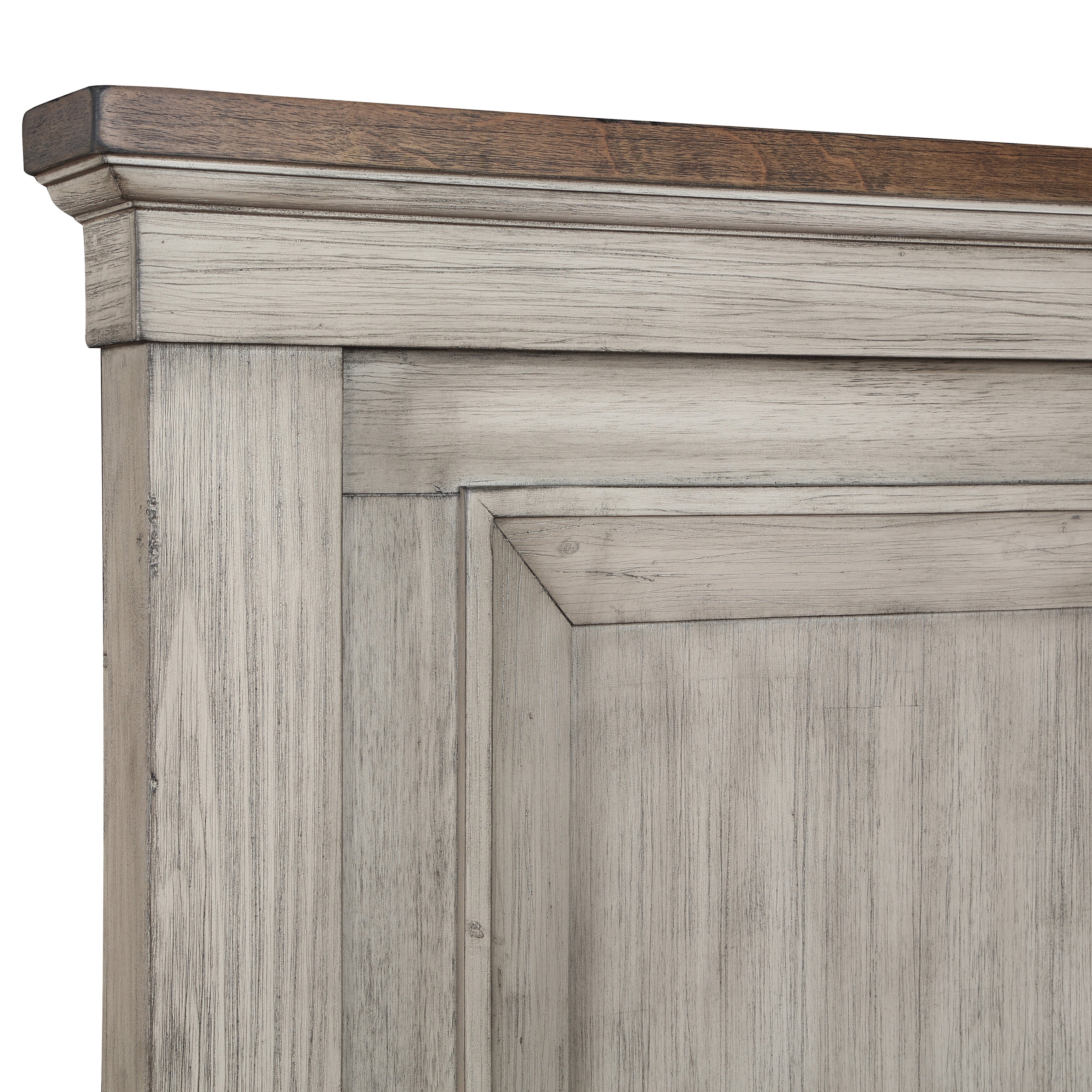 New Classic Furniture MARIANA 6/6-6/0 EK/WK HEADBOARD-VINTAGE CREME