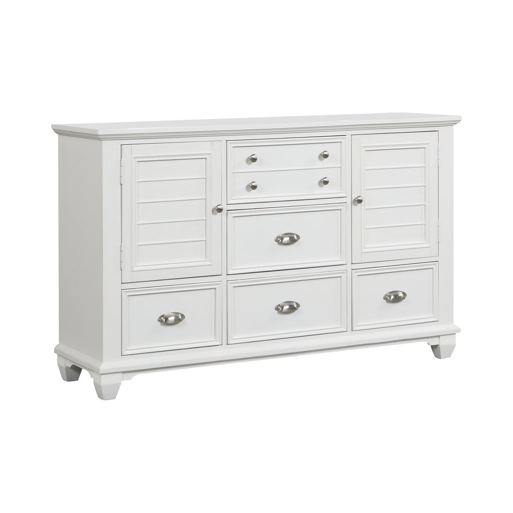 New Classic Furniture JAMESTOWN DRESSER- WHITE