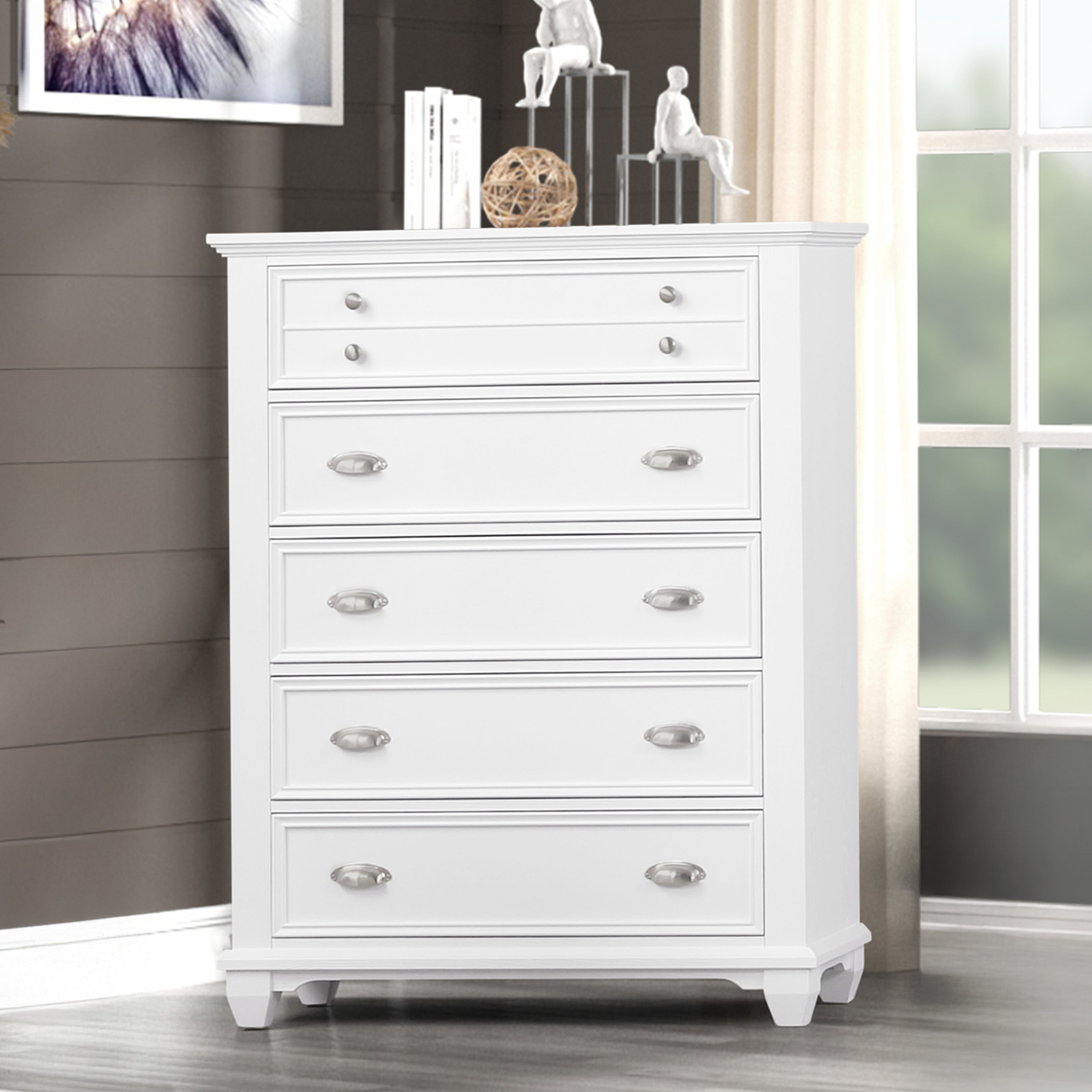 New Classic Furniture JAMESTOWN CHEST- WHITE