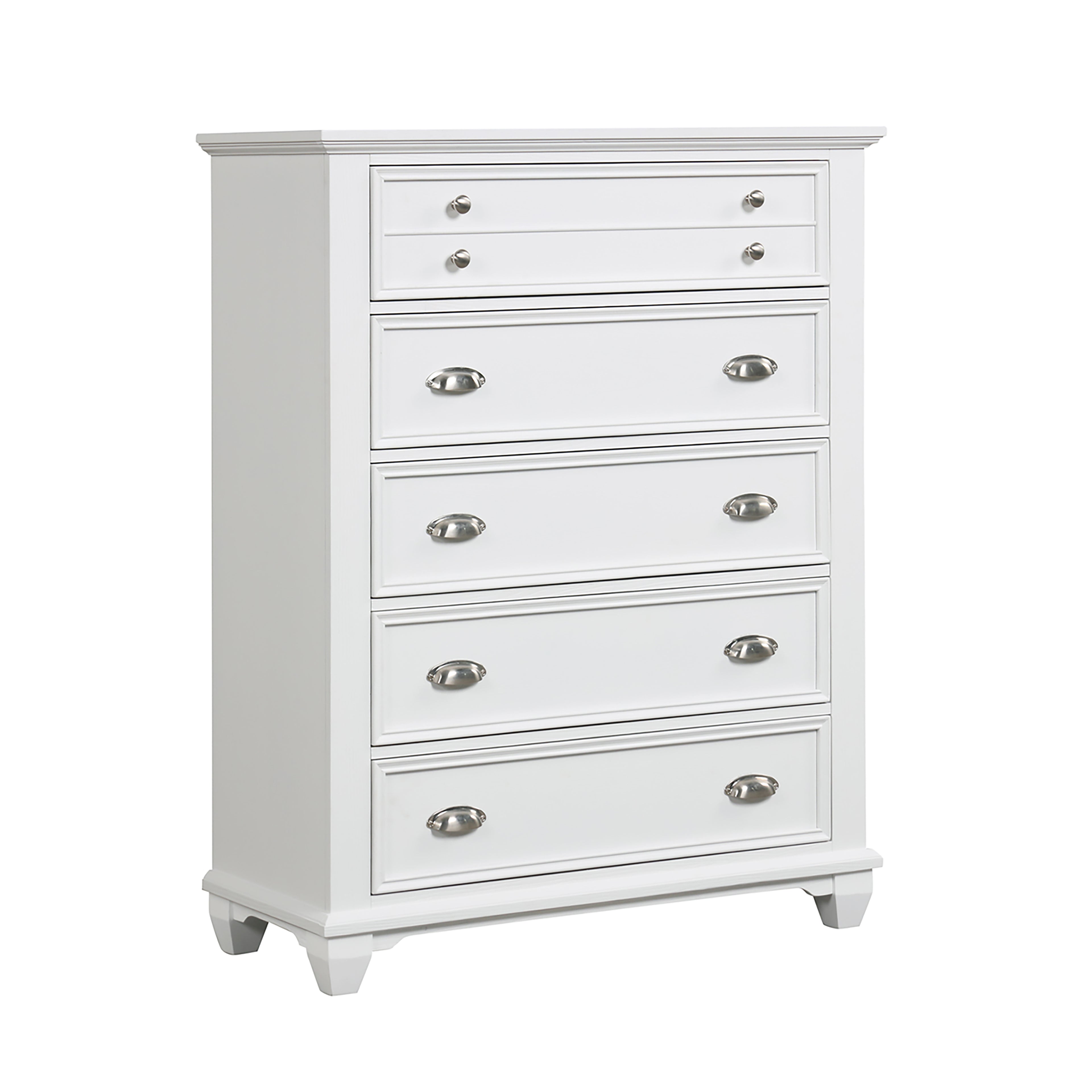 New Classic Furniture JAMESTOWN CHEST- WHITE