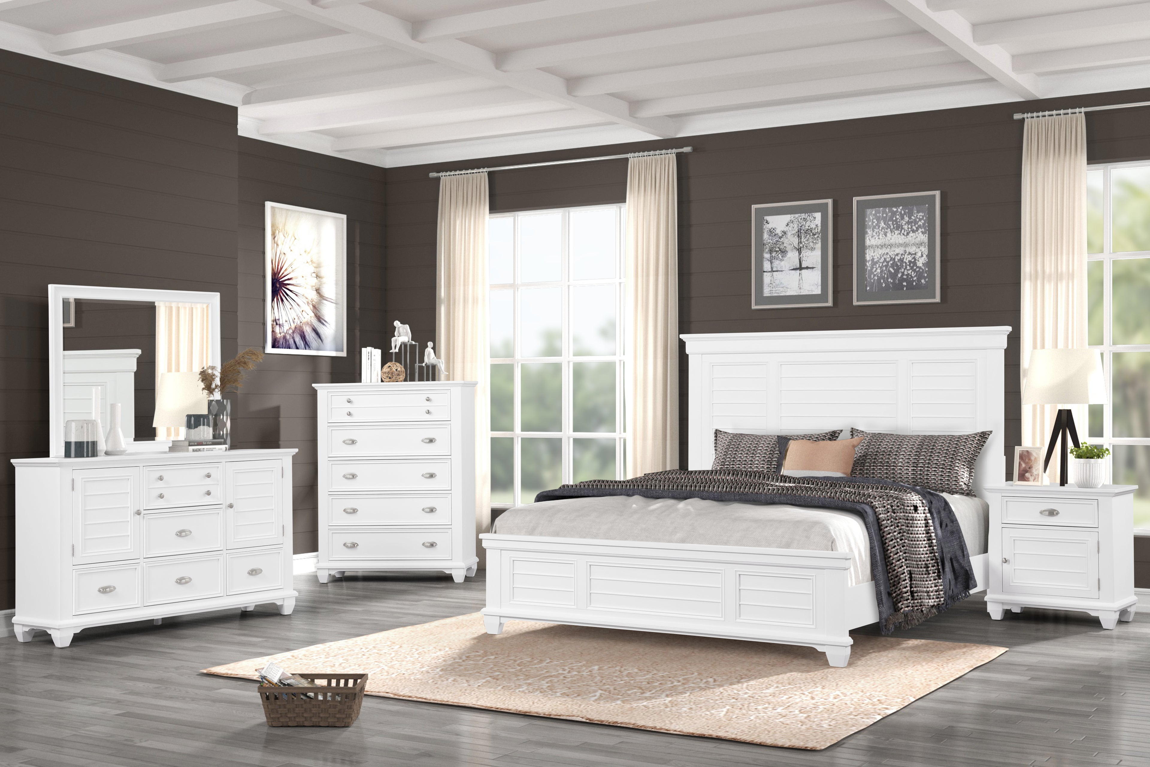 New Classic Furniture JAMESTOWN CHEST- WHITE