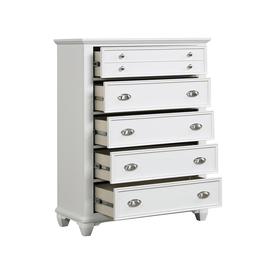New Classic Furniture JAMESTOWN CHEST- WHITE