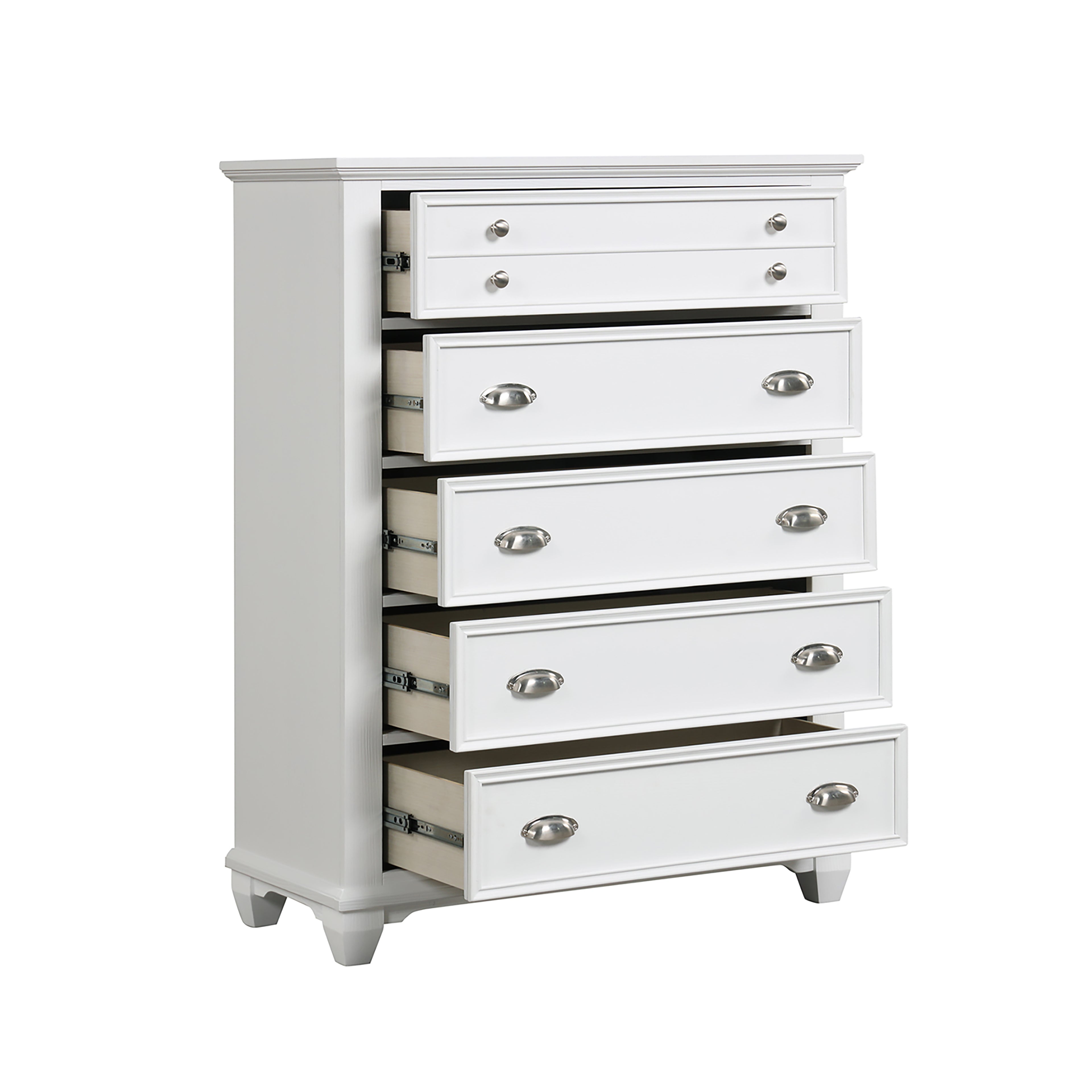 New Classic Furniture JAMESTOWN CHEST- WHITE