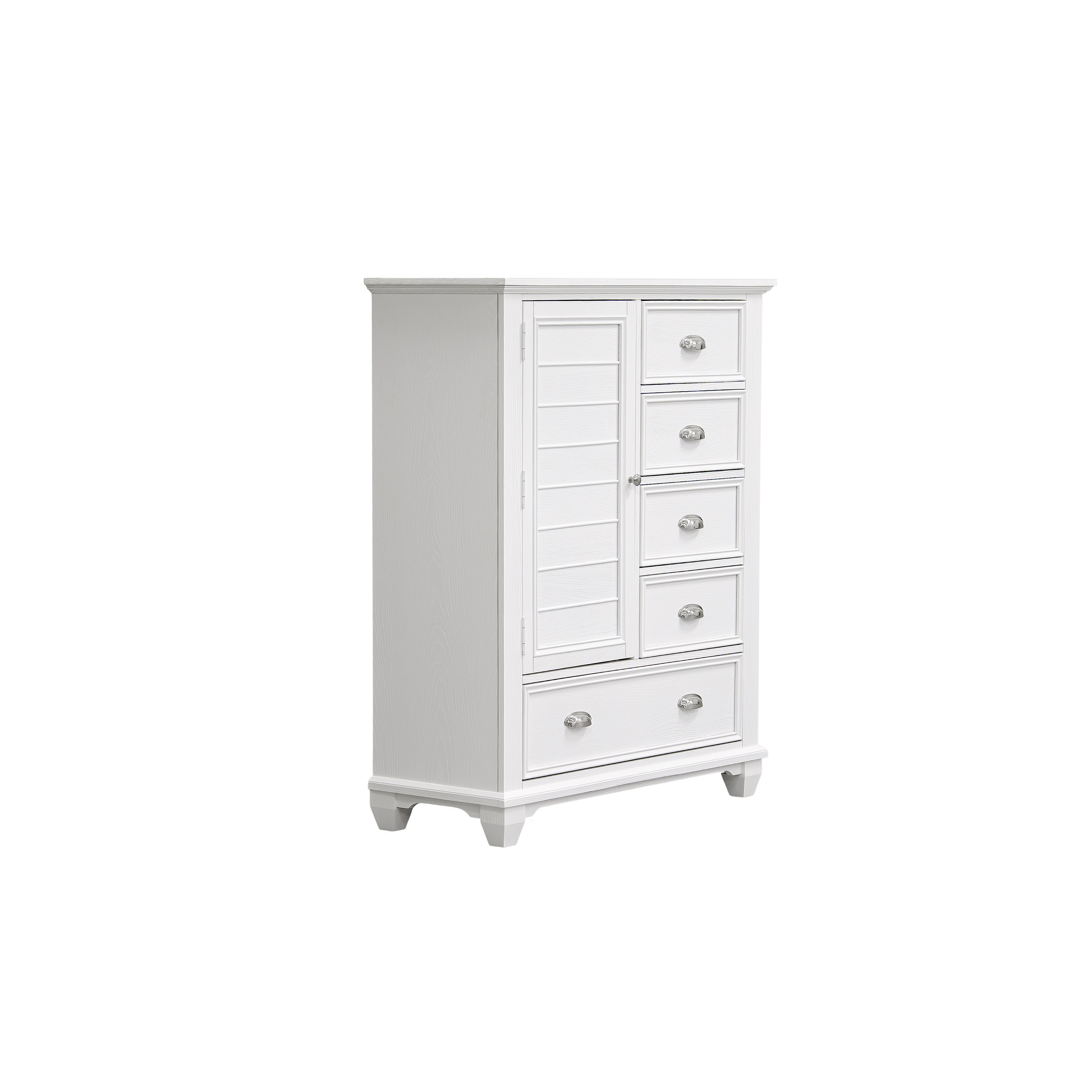 New Classic Furniture JAMESTOWN DOOR CHEST- WHITE