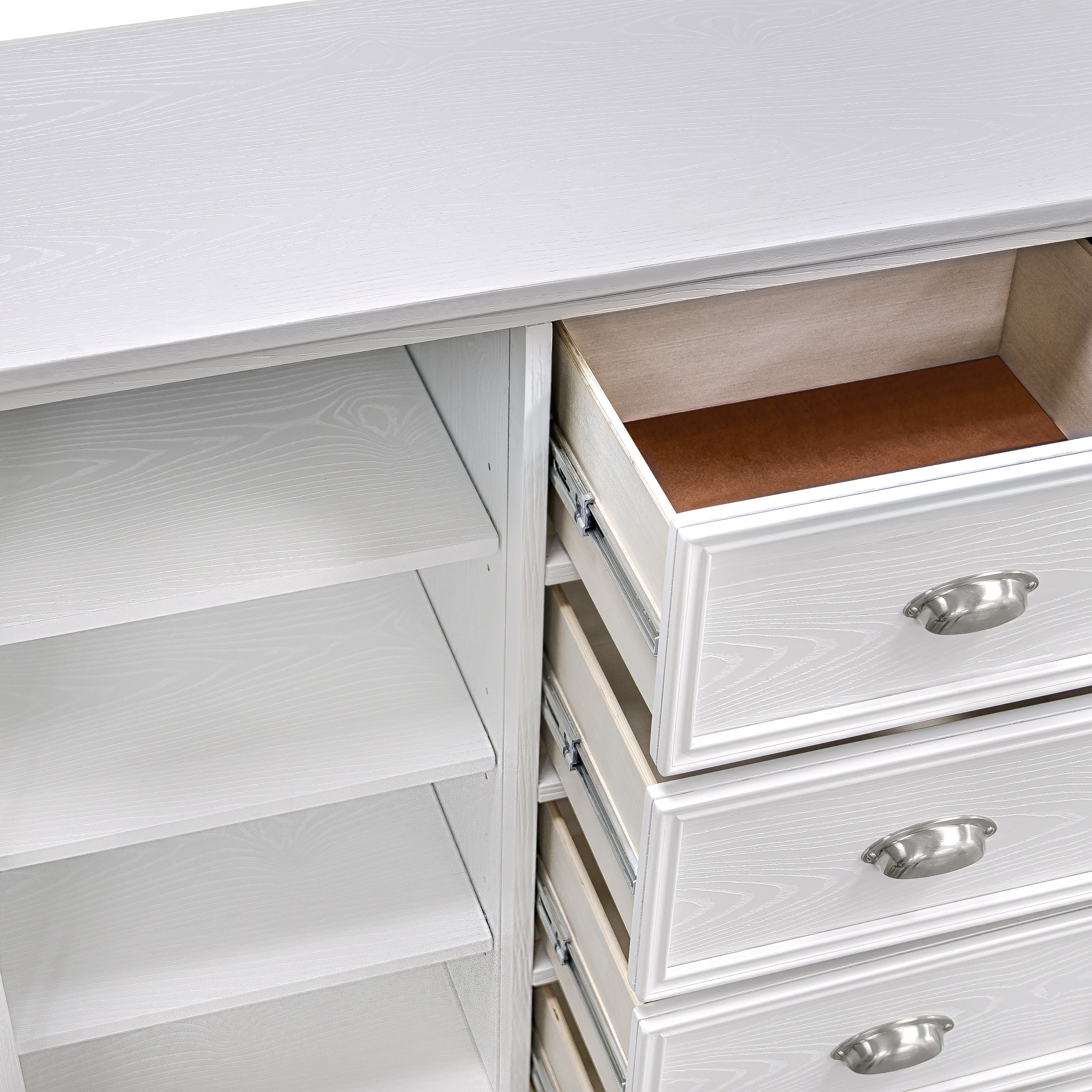 New Classic Furniture JAMESTOWN DOOR CHEST- WHITE
