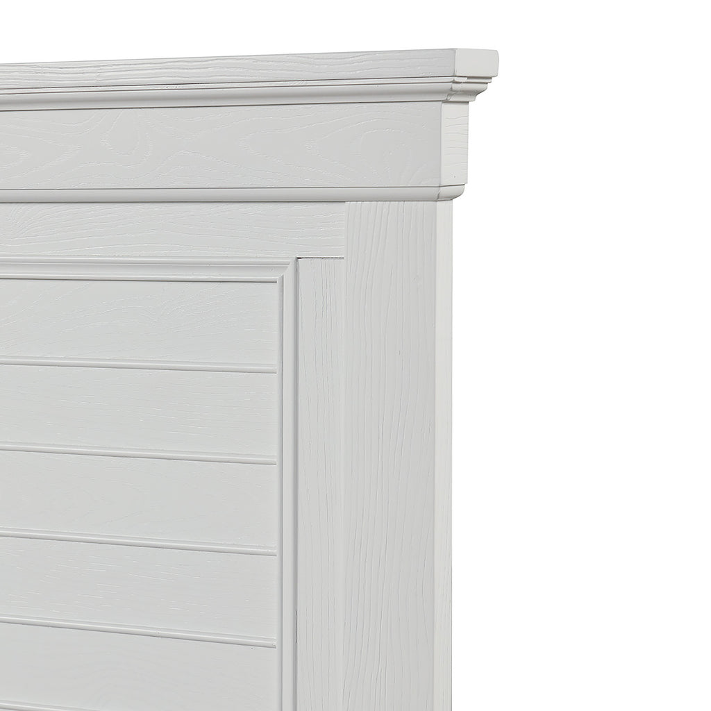 New Classic Furniture JAMESTOWN 6''6" / 6''0" K STORAGE FOOTBOARD & SLATS- WHITE