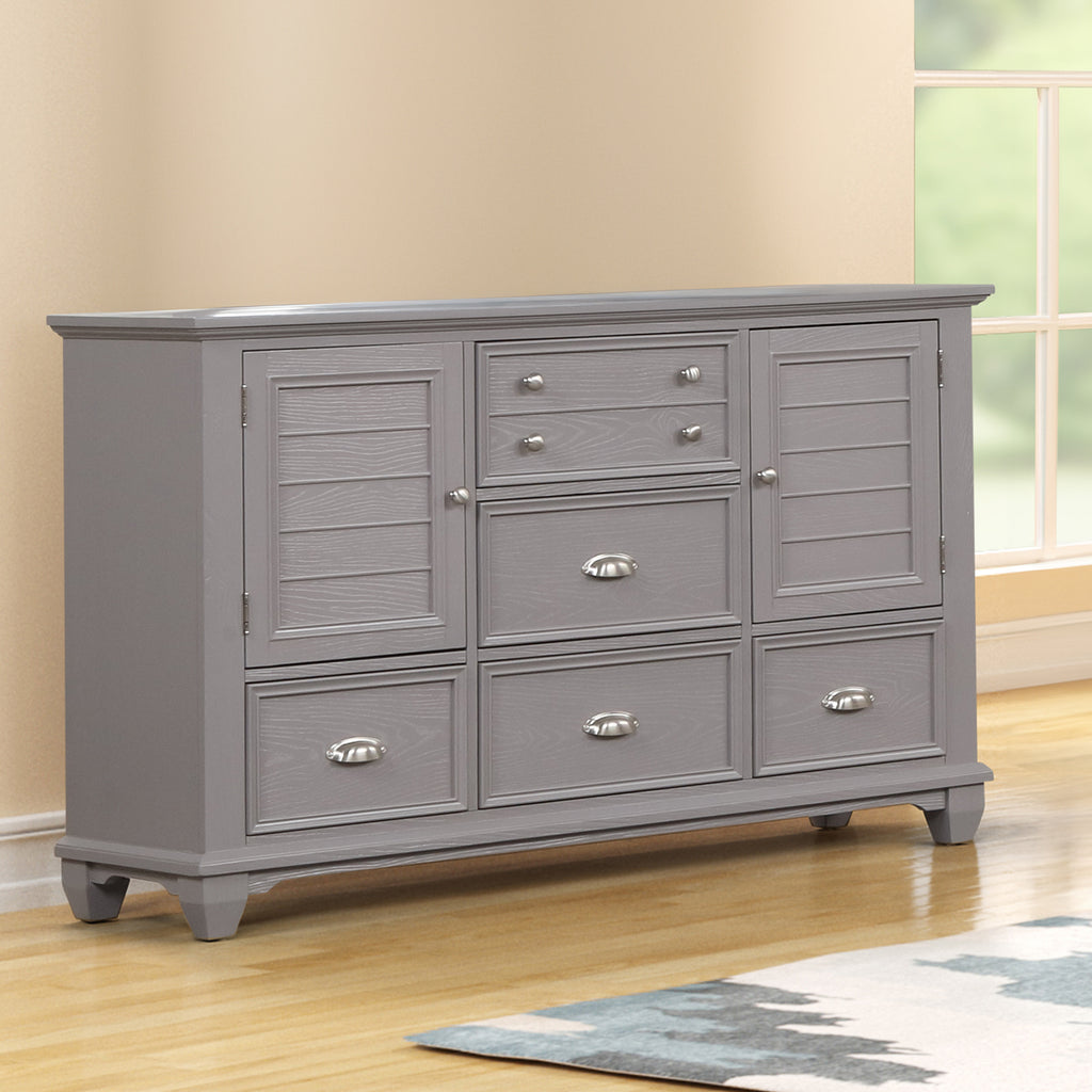 New Classic Funiture JAMESTOWN DRESSER- GRAY