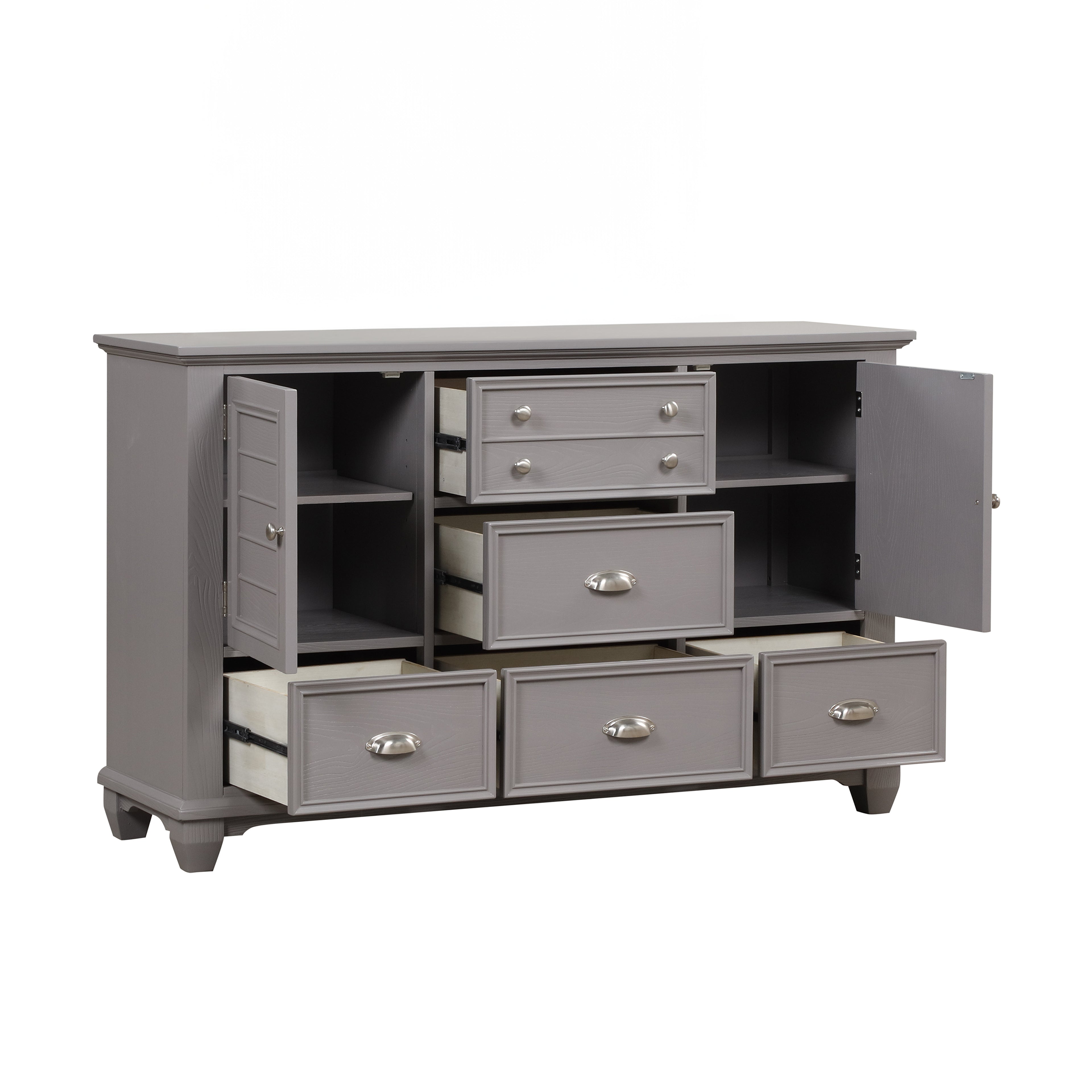 New Classic Funiture JAMESTOWN DRESSER- GRAY