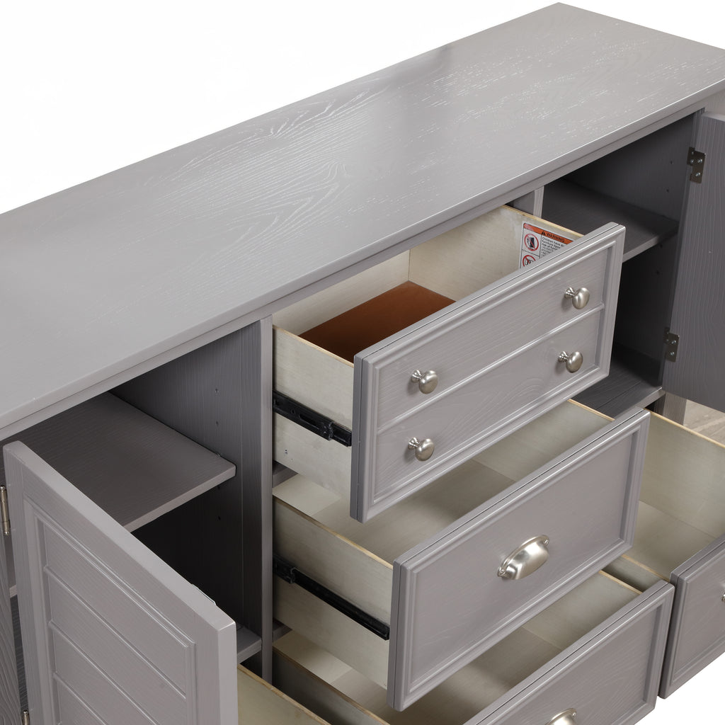 New Classic Funiture JAMESTOWN DRESSER- GRAY
