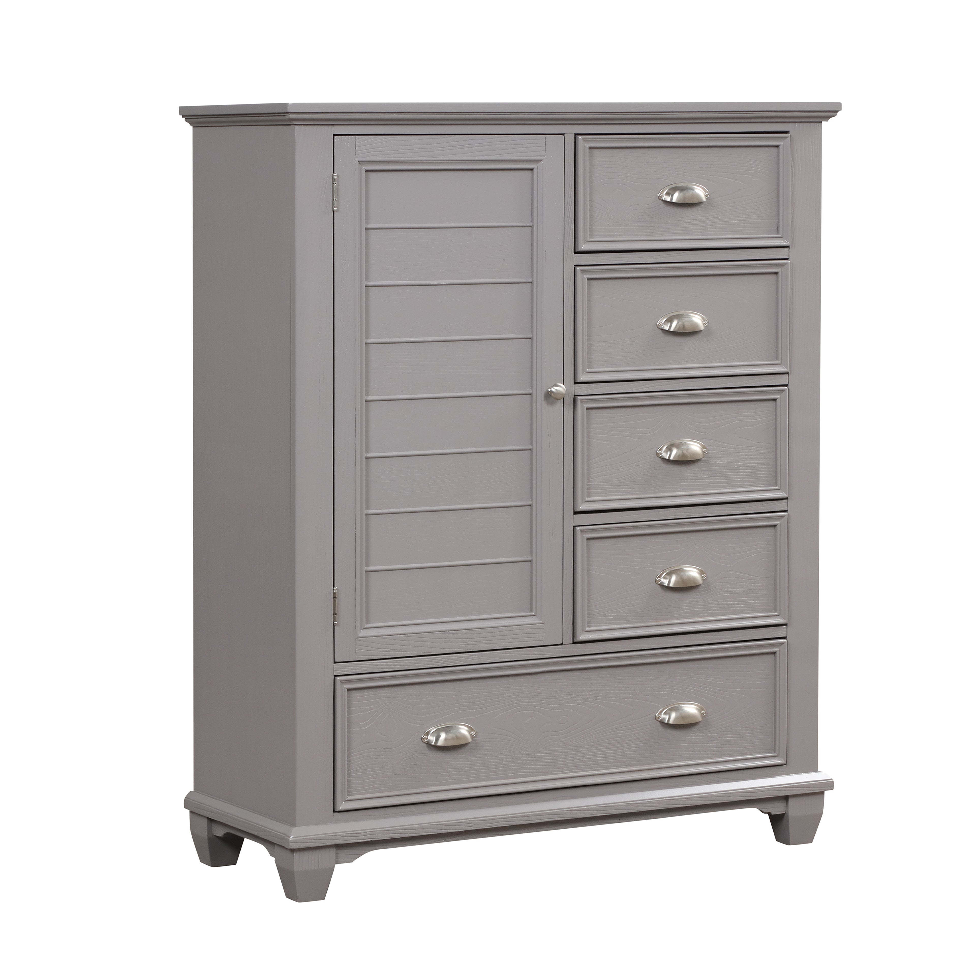 New Classis Furniture JAMESTOWN DOOR CHEST- GRAY