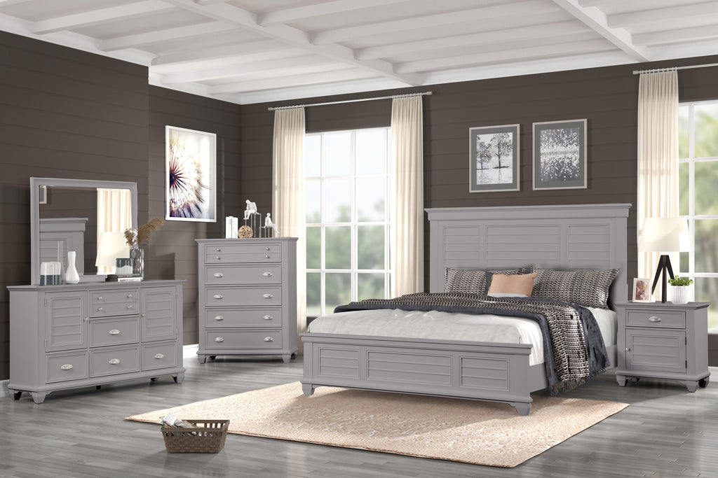 New Classis Furniture JAMESTOWN DOOR CHEST- GRAY