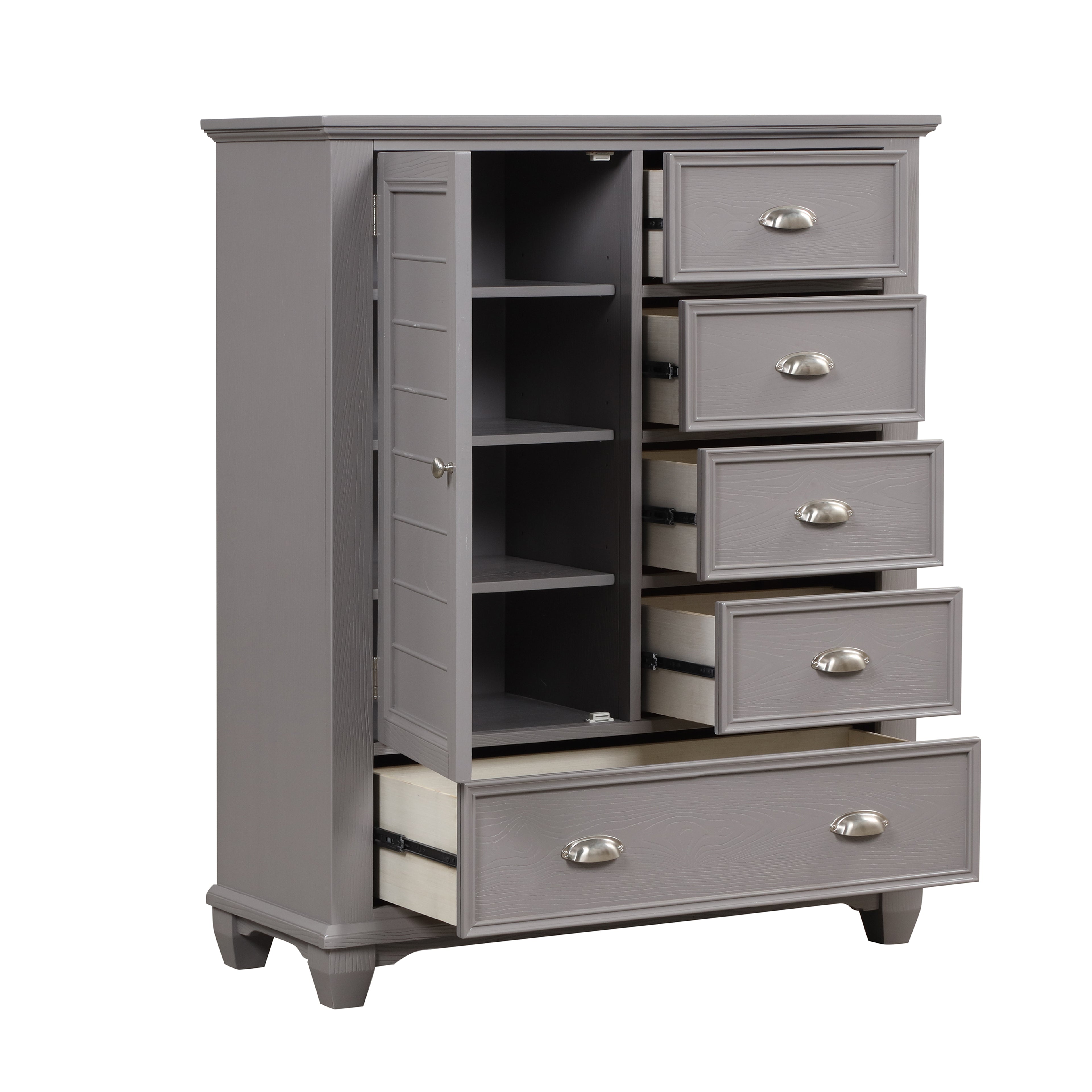 New Classis Furniture JAMESTOWN DOOR CHEST- GRAY