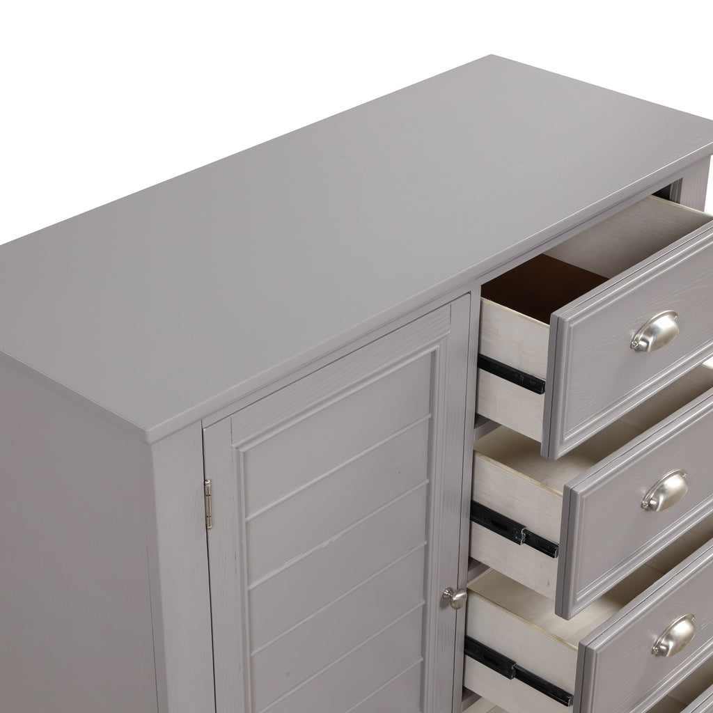 New Classis Furniture JAMESTOWN DOOR CHEST- GRAY