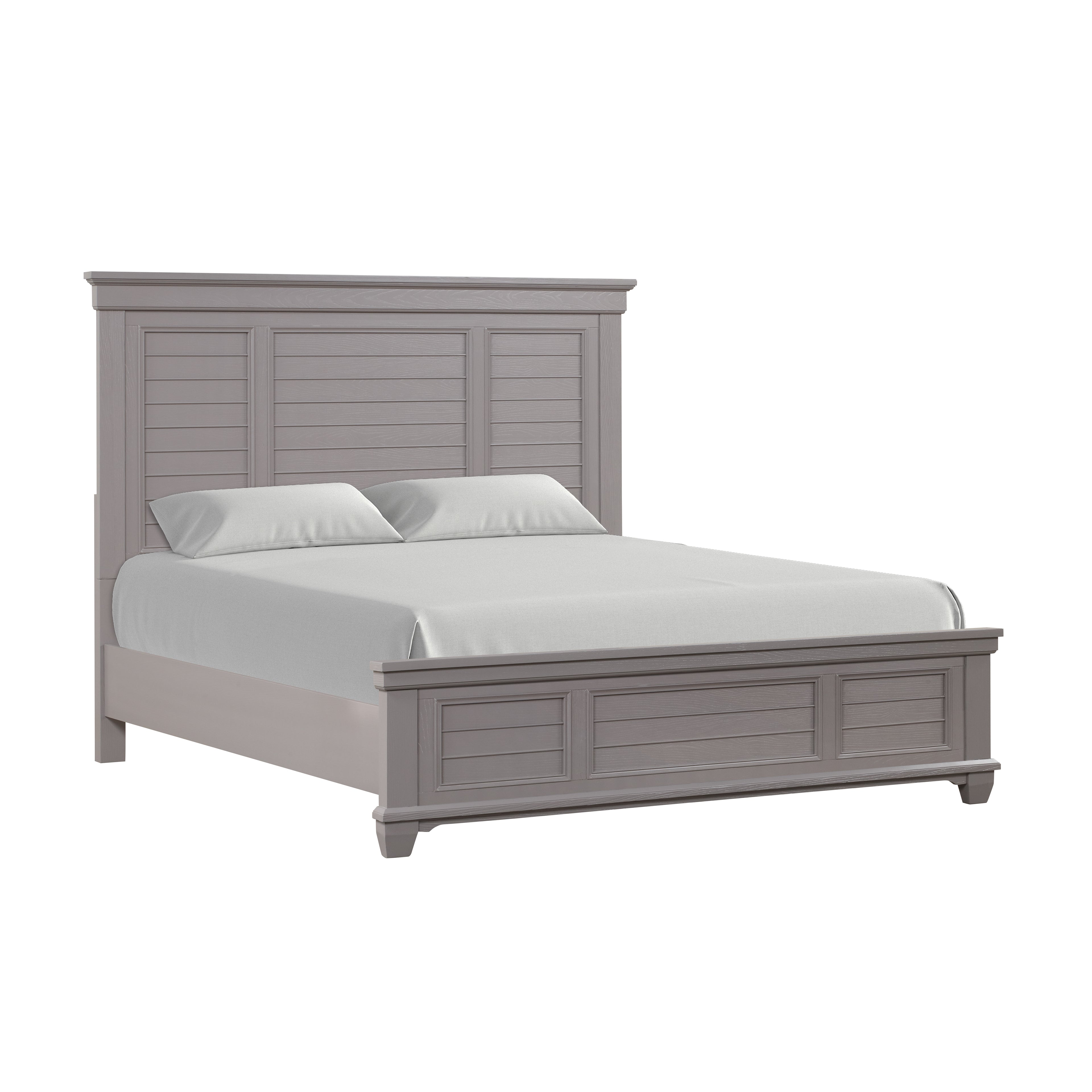 New Classic Furniture JAMESTOWN 6''6"/ 6''0" K HEADBOARD- GRAY