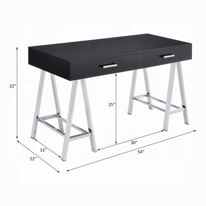 ACME Black Coleen Writing Desk W/USB