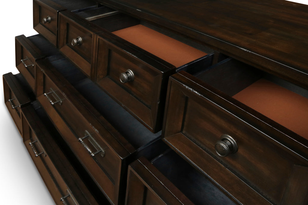 New Classic Furniture SEVILLA DRESSER -WALNUT