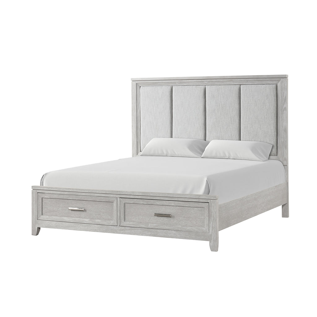 New Classic Furniture FIONA 6/6-6/0 EK/WK HEADBOARD- MIST GRAY