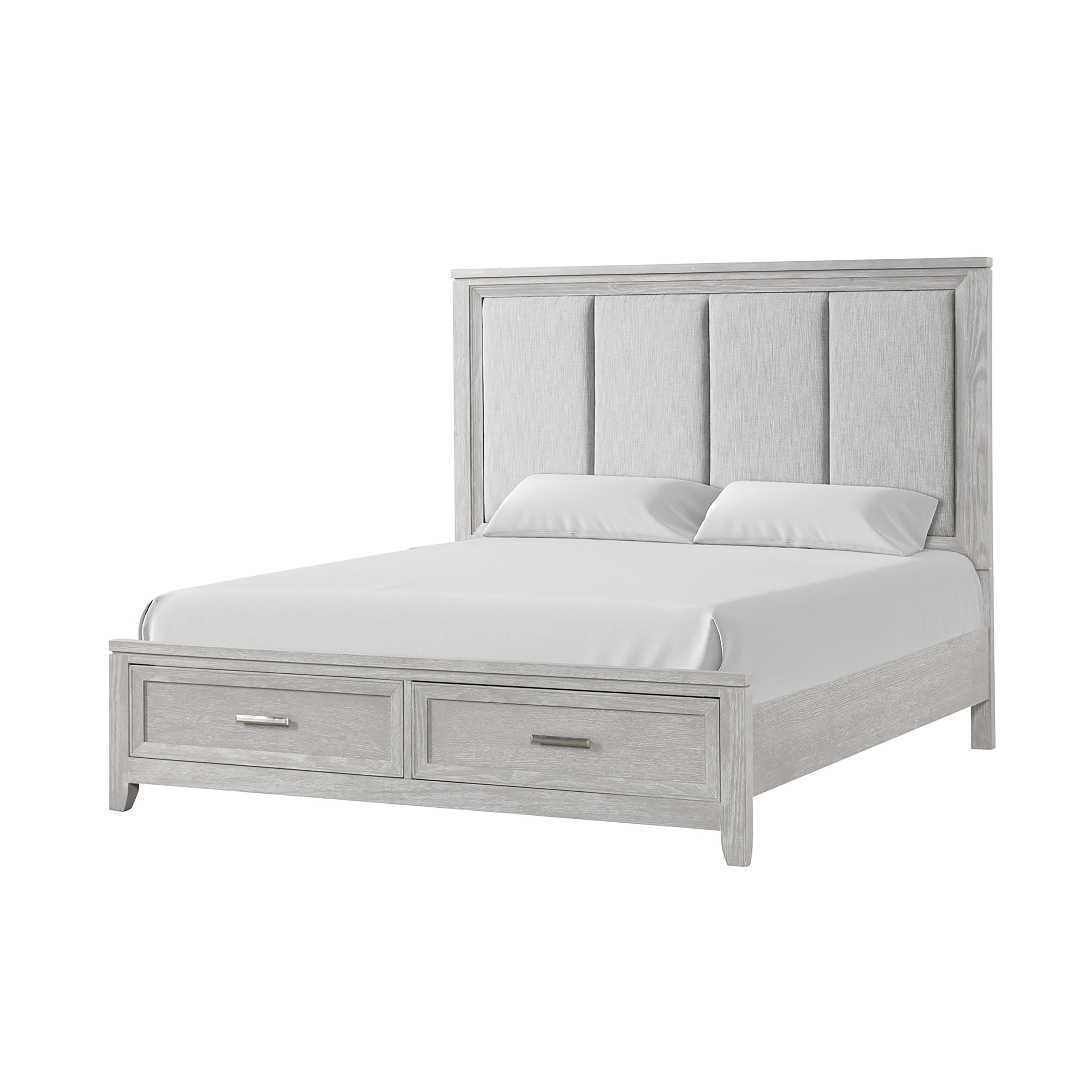 New Classic Furniture FIONA 6/6-6/0 EK/WK HEADBOARD- MIST GRAY
