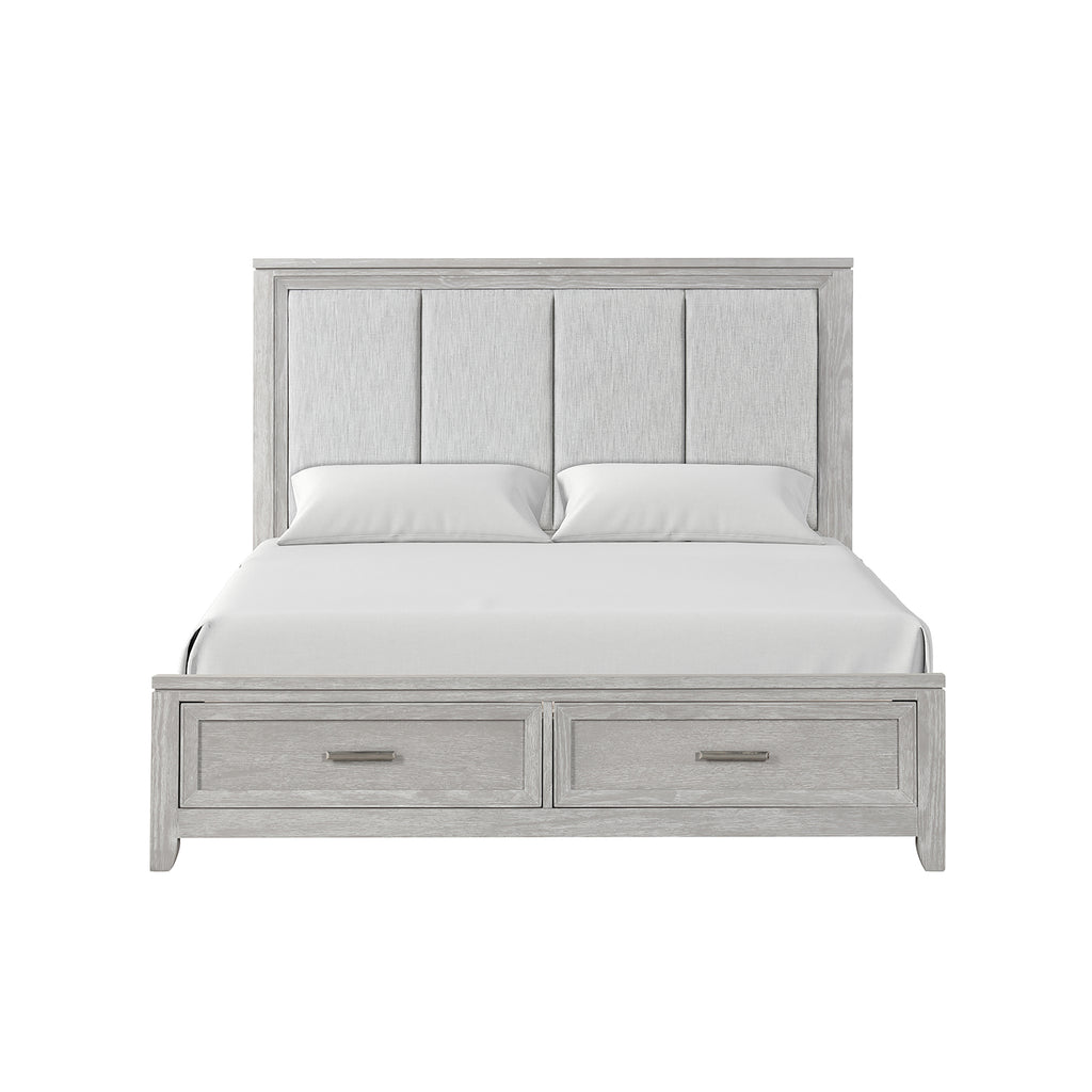 New Classic Furniture FIONA 6/6-6/0 EK/WK HEADBOARD- MIST GRAY