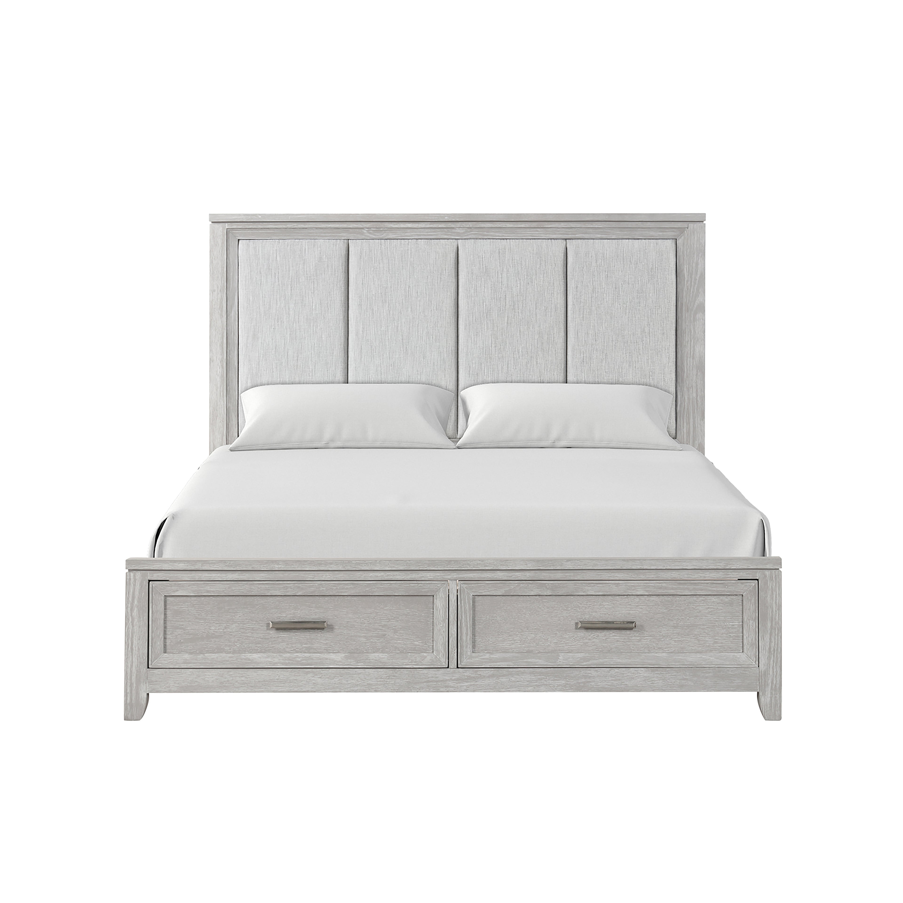 New Classic Furniture FIONA 6/6-6/0 EK/WK HEADBOARD- MIST GRAY