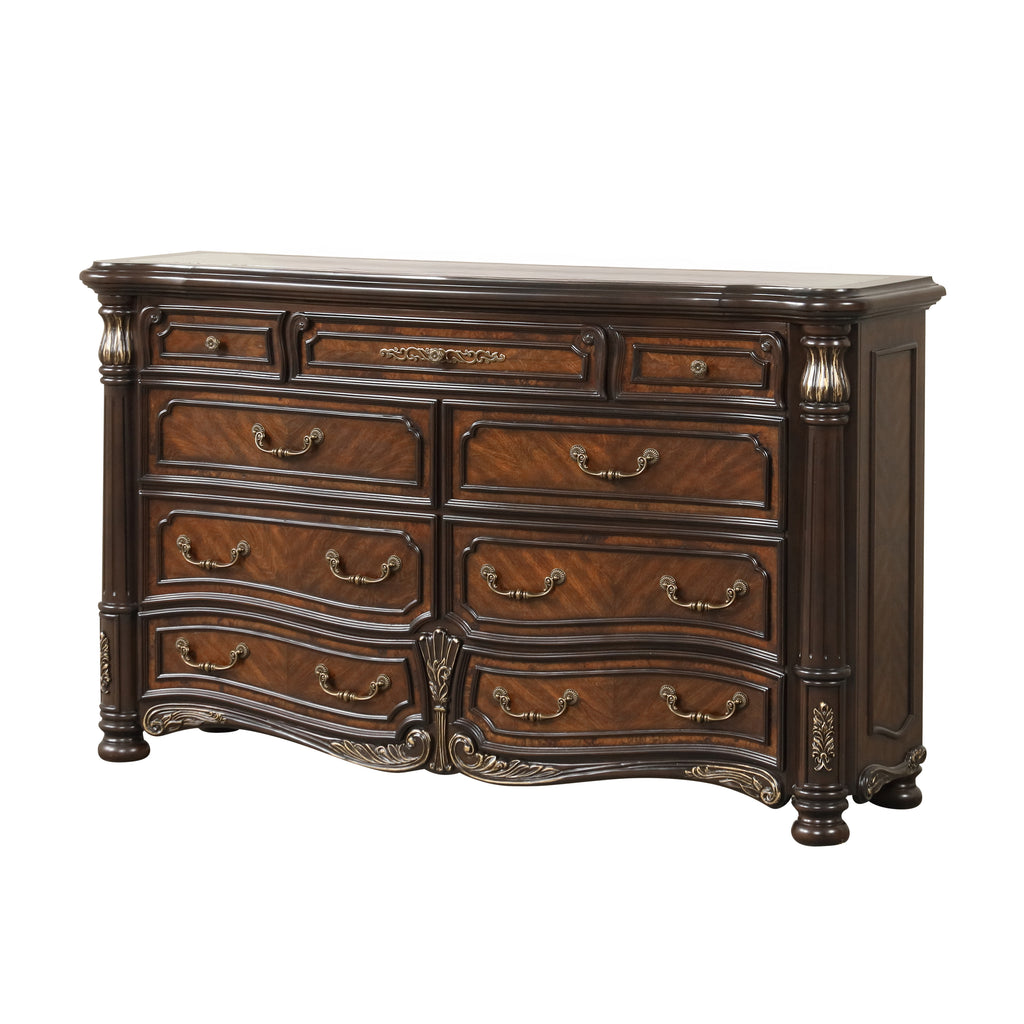 New Classic Furniture BELLA NOTTE DRESSER- MAHOGANY BROWN