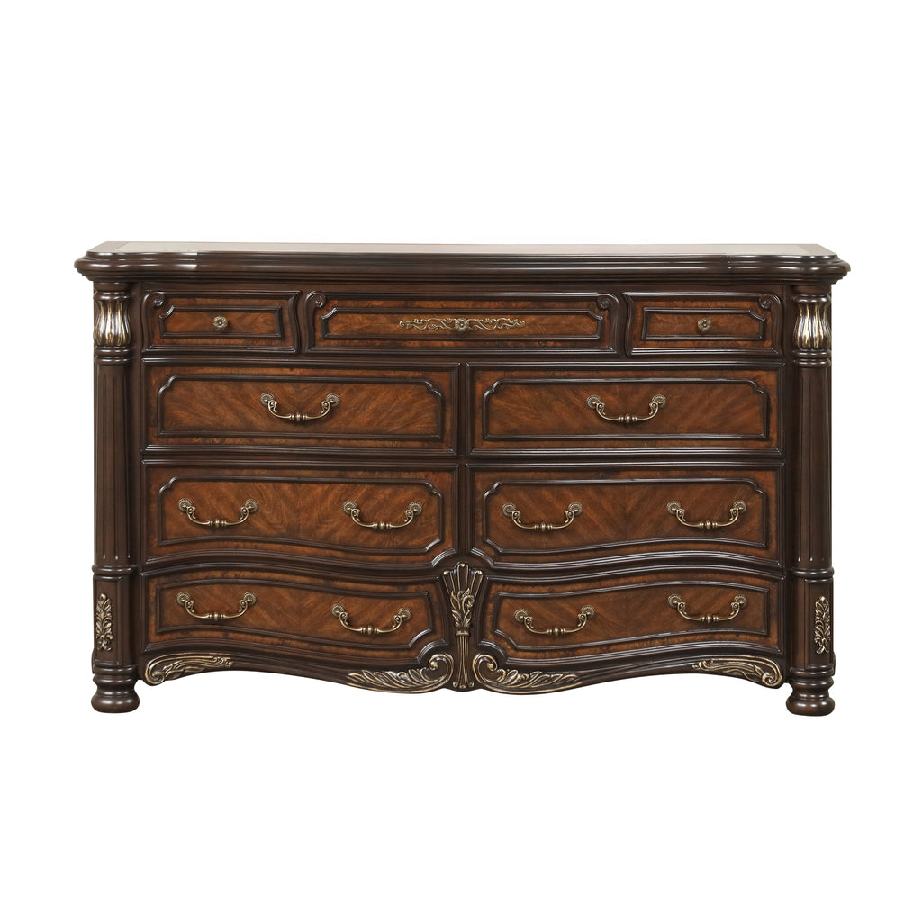 New Classic Furniture BELLA NOTTE DRESSER- MAHOGANY BROWN