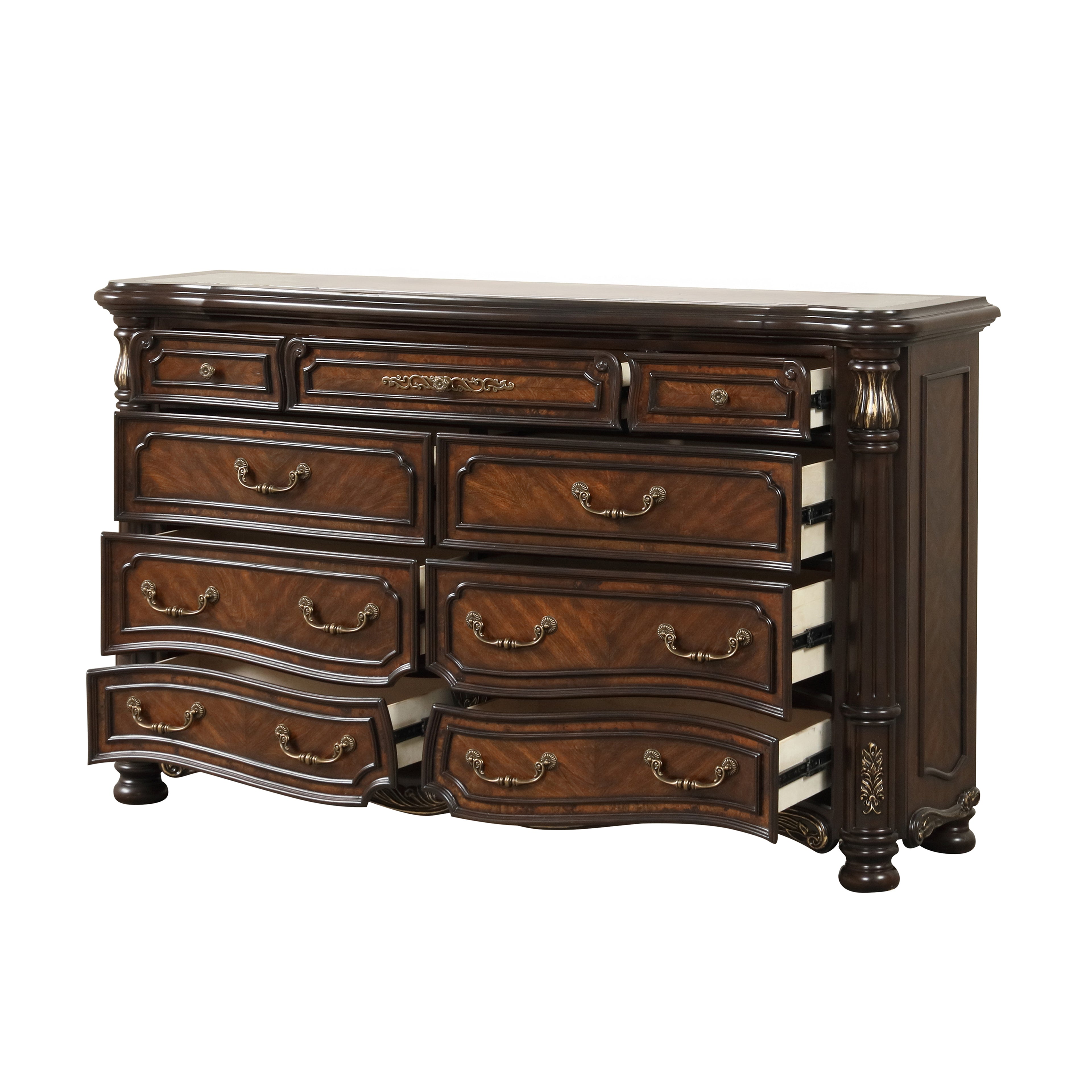 New Classic Furniture BELLA NOTTE DRESSER- MAHOGANY BROWN