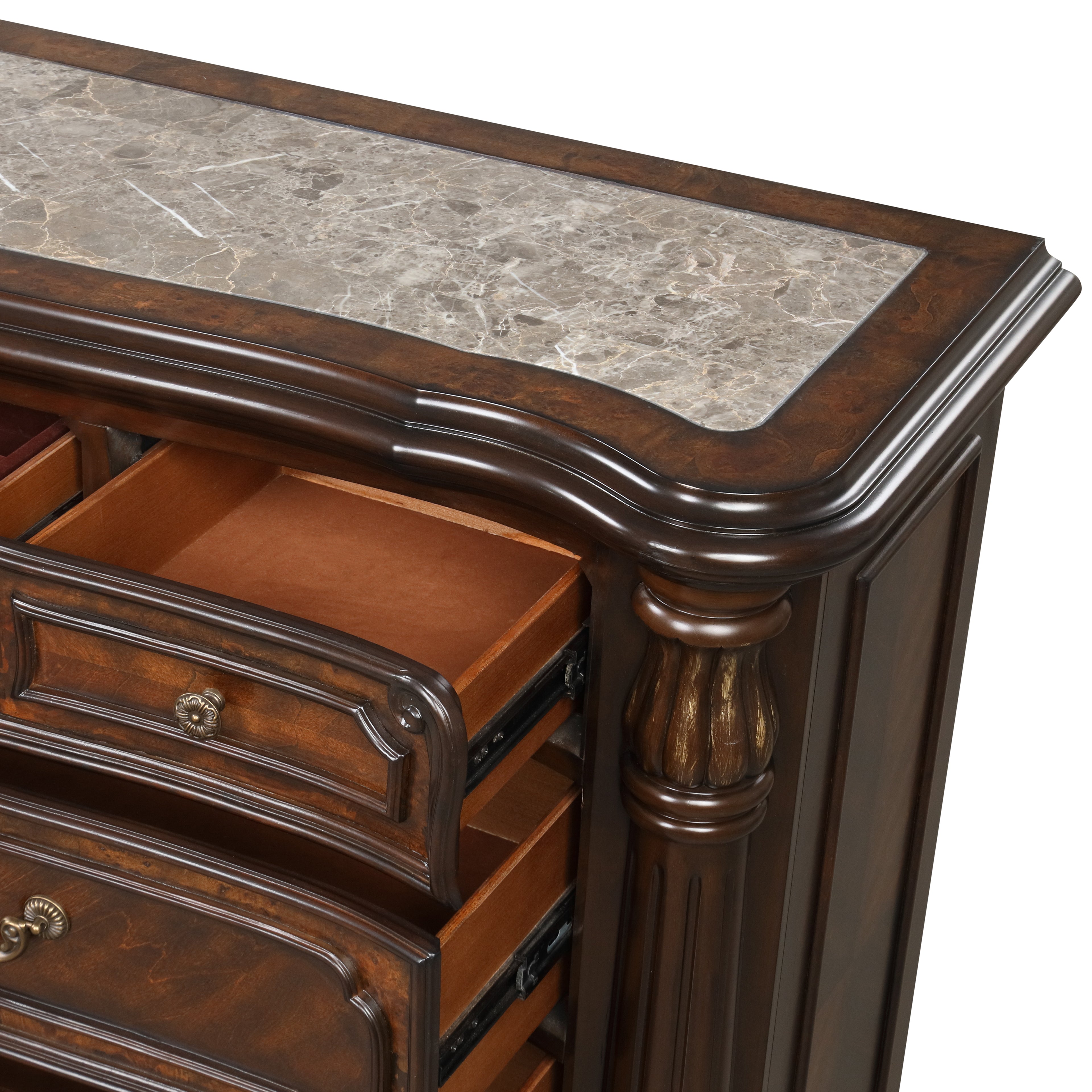 New Classic Furniture BELLA NOTTE DRESSER- MAHOGANY BROWN