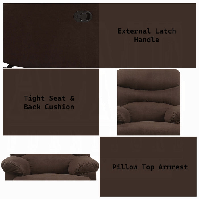 ACME Chocolate Arcadia Motion Glider Recliner