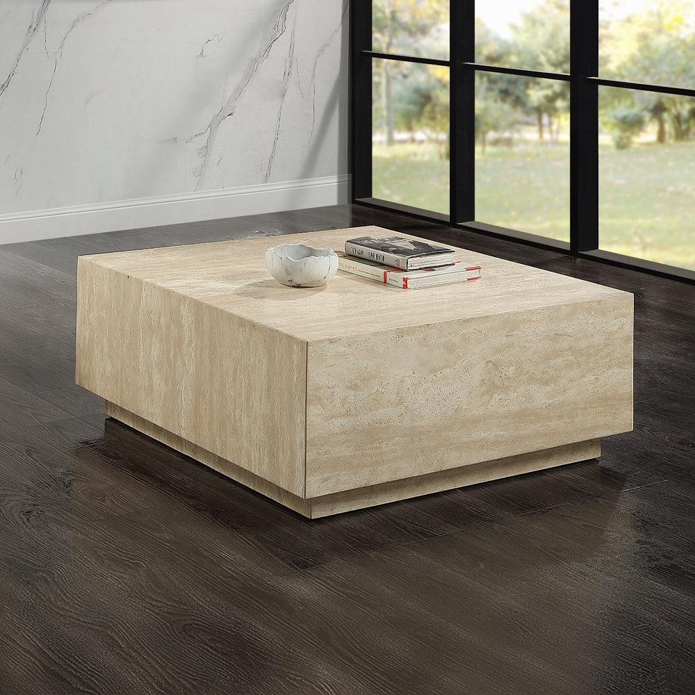 ACME Beige Marble Deon Coffee Table