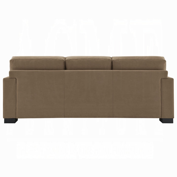ACME Brown Suede Darya Sofa w/4 Pillows
