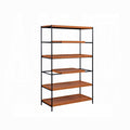 ACME Honey Oak & Black Oaken Bookshelf