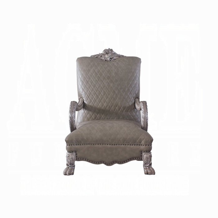 ACME Vintage Bone White Dresden Chair W/Pillow