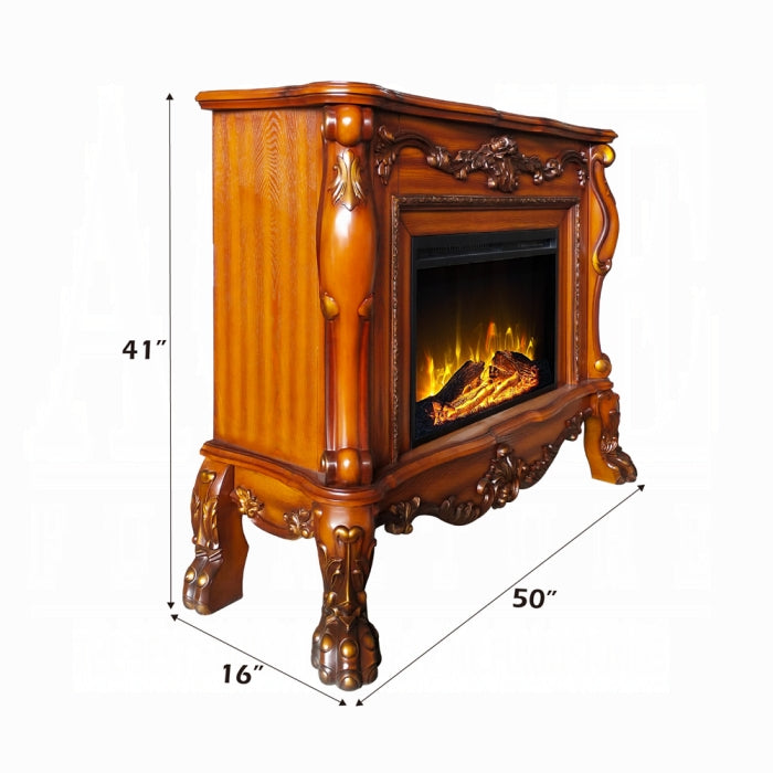 ACME Cherry Oak Dresden Fireplace