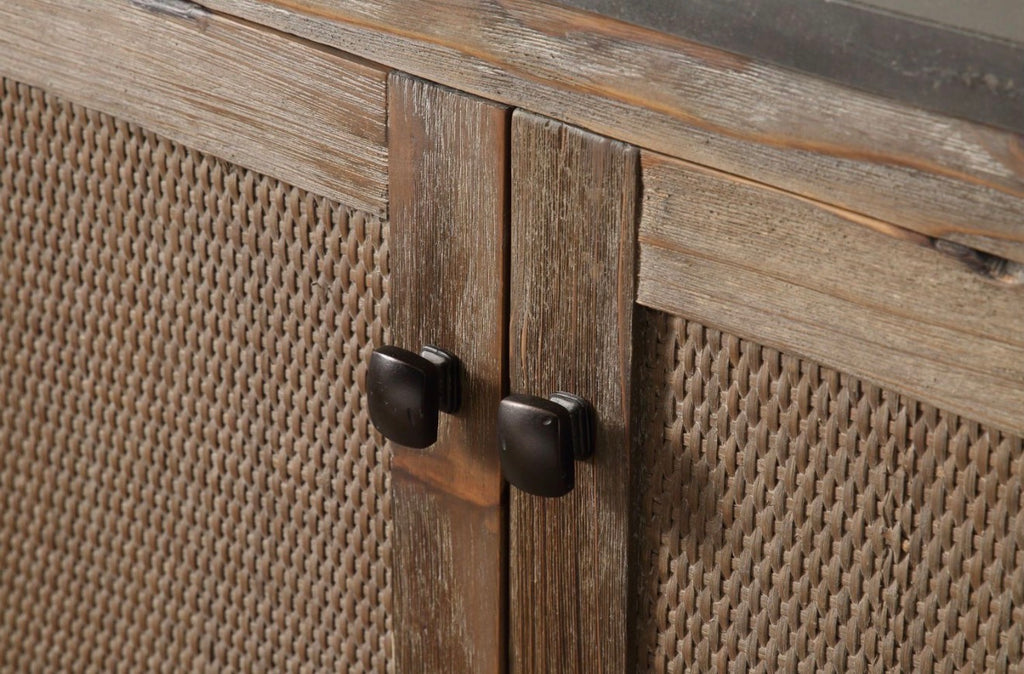 Legion Furniture Solid Wood Bathroom Vanity with Natural Moon Stone Top – Brown Rustic (36", 48", 60")