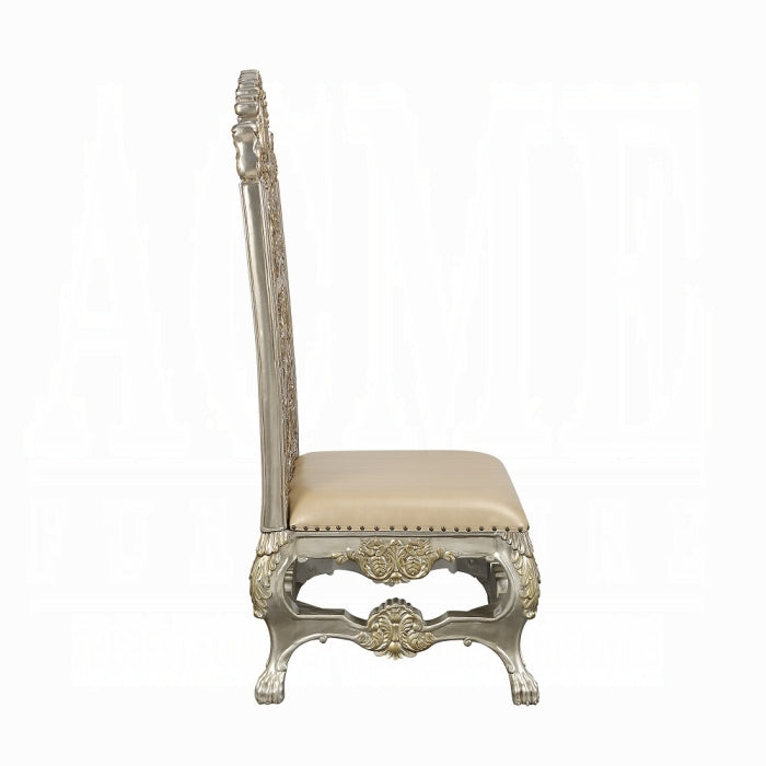 ACME Champagne & Gold Danae Side Chair (Set-2)