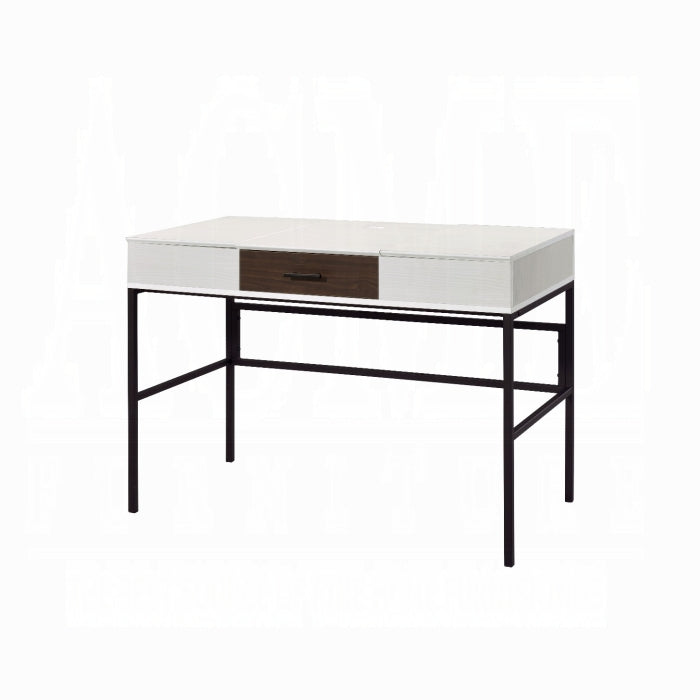 ACME White Verster Writing Desk W/USB