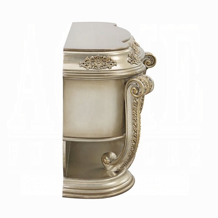 ACME Champagne & Gold Finish Danae Server