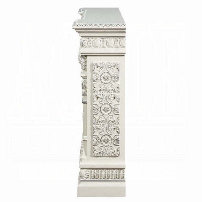 ACME Antique White Vanaheim Fireplace