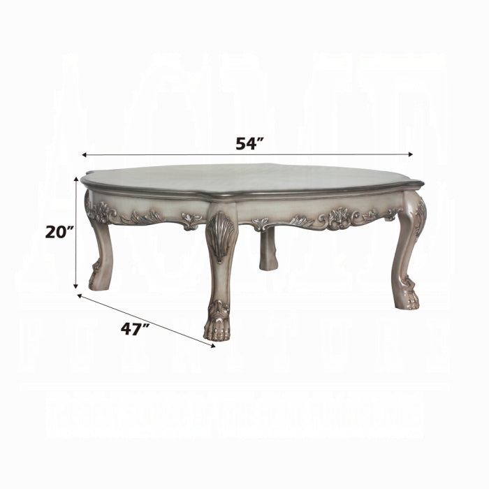ACME Vintage Bone White Dresden Coffee Table