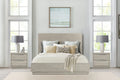 Armen Living Abbey King 3 Piece Bedroom Set in Gray Oak Wood