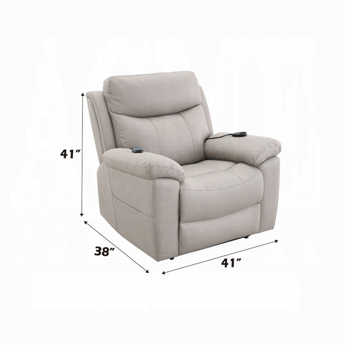 ACME Light Gary Chriki Power Recliner w/Lift & Heating & Massage