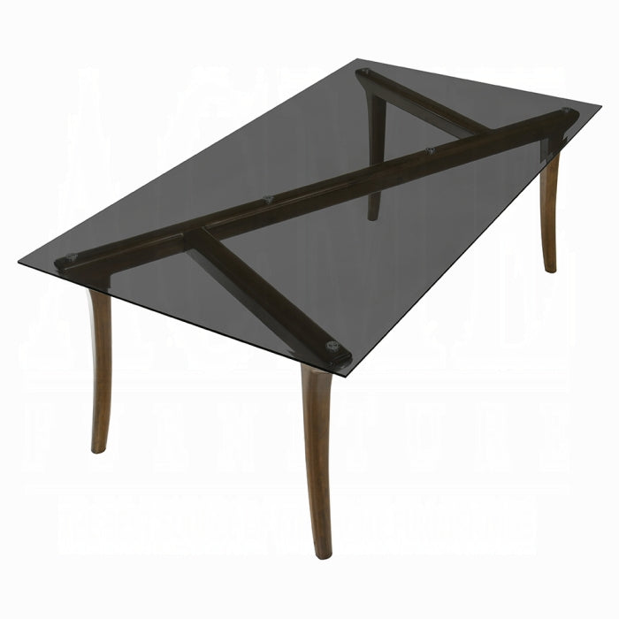 ACME Glass Top & Vintage Oak Danzel Dining Table