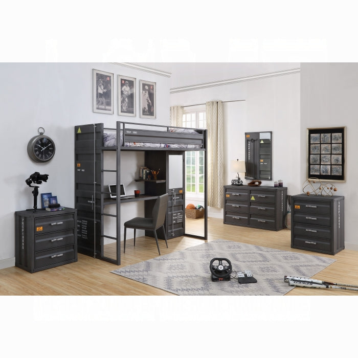 ACME Gray Cargo Chest W/4 Drawers