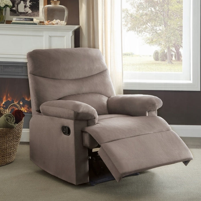 ACME Light Brown Woven Arcadia Motion Recliner